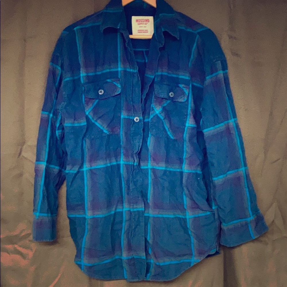Oversized flannel shirt
